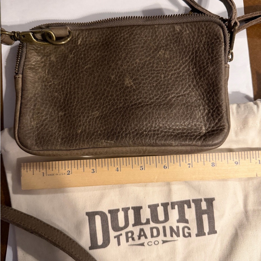 Duluth Trading Co Brown Leather Crossbody Bag - Picture 4 of 4
